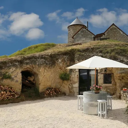 La Grotte Du Moulin Villa Noyers-sur-Cher Exterior photo